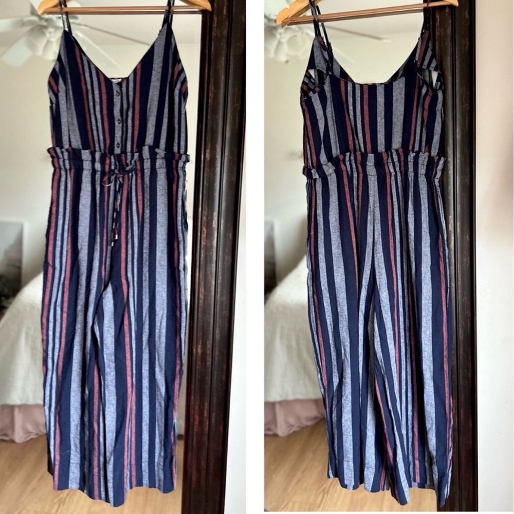 Splendid Navy Stripe Jumpsuit